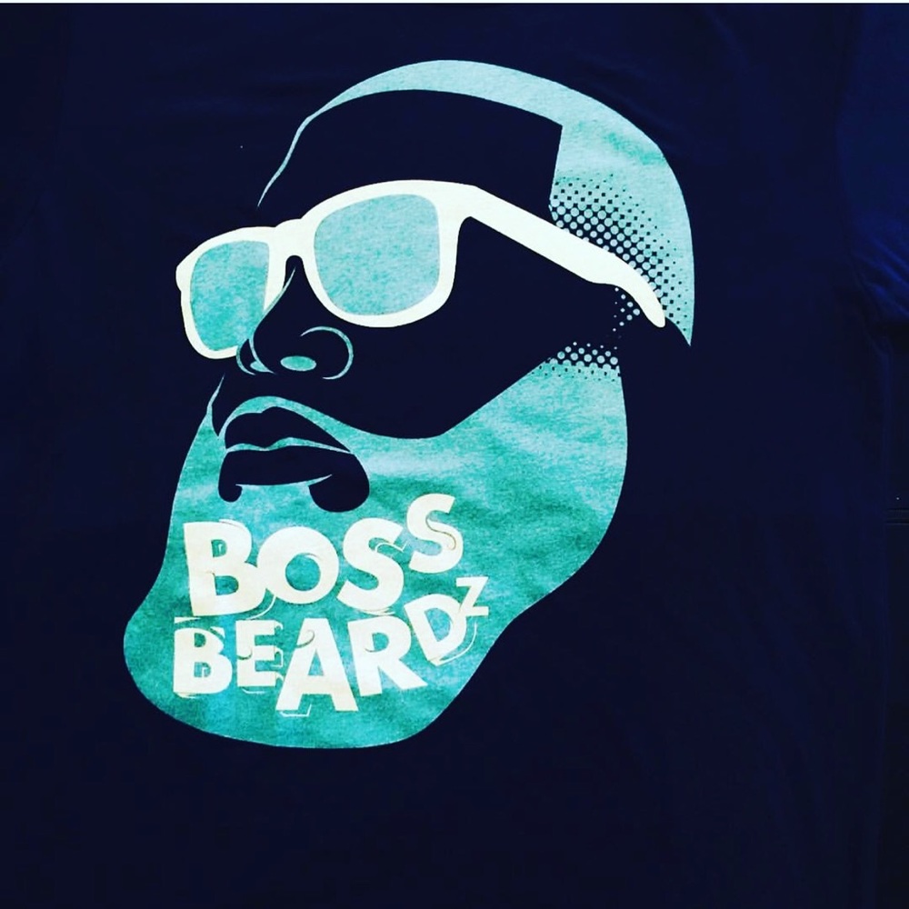 BossBeardz Navy Tee